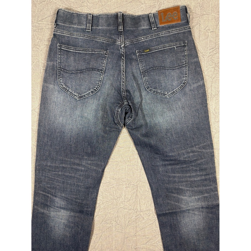 Lee Extreme Motion MVP Mens Athletic Fit Tapered Leg Jeans Dark Wash 34x30 NEW - Picture 5 of 11